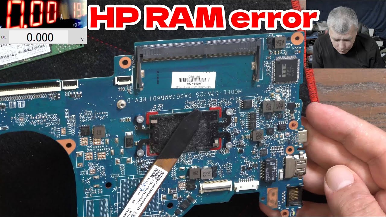 Ноутбук HP поставляется без изображения - 3 длинных и 2 коротких мигания светодиода Caps Lock, ко...