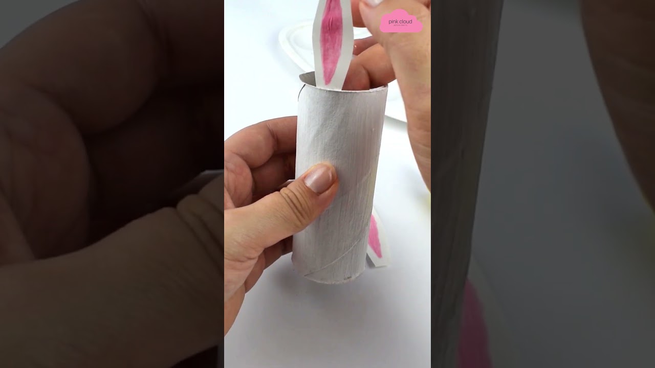 DIY How To Make a Toilet Paper Roll Bunny Rabit | Fun Recycle Paper Toys Idea for Kids #Shorts