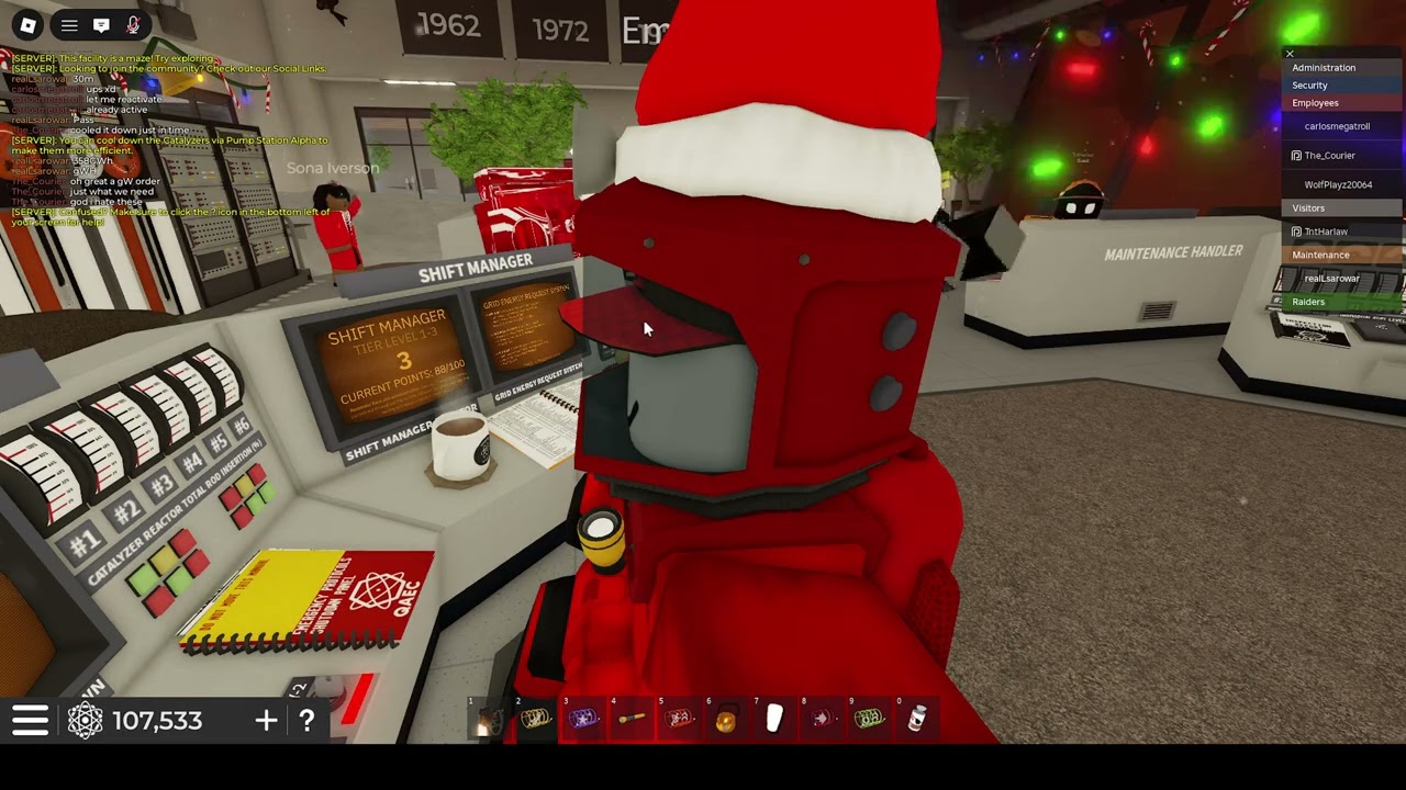 [ROBLOX] Tier 3 Nightshift - Playing Quantum Science Energy Research Facility Game. (QSERF)