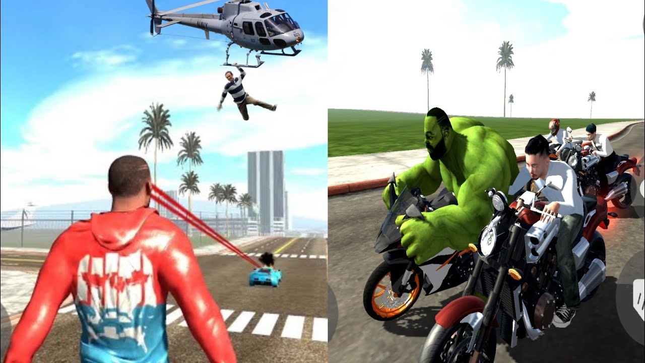 Hulk Vs Franklin Fighting | Police Games 😂😂 Funny Gameplay | Indian Bike Driving 3D