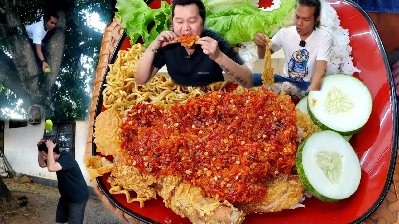 BUSET !! AYAM GEPREKNYA PAKE CABE KATOKON,,CABE TERPEDAS DI INDONESIA !!