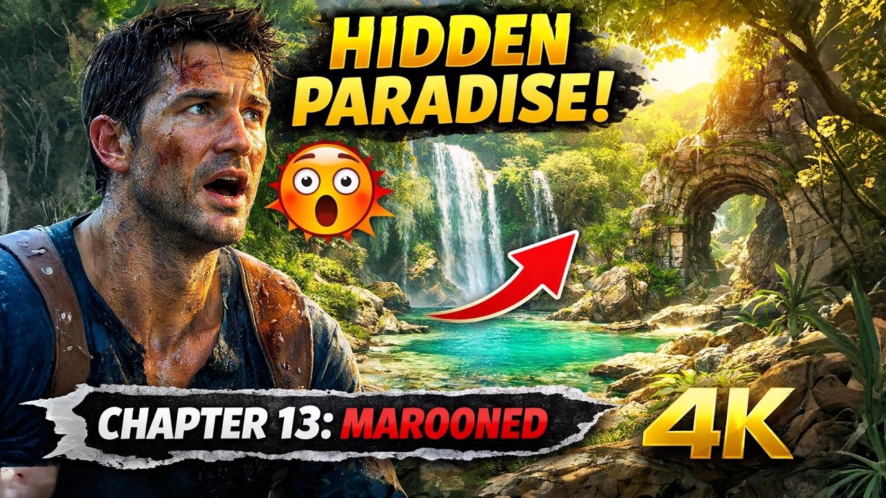 Uncharted 4 Chapter 13: Marooned | Hidden Heaven Island Gameplay (4K)