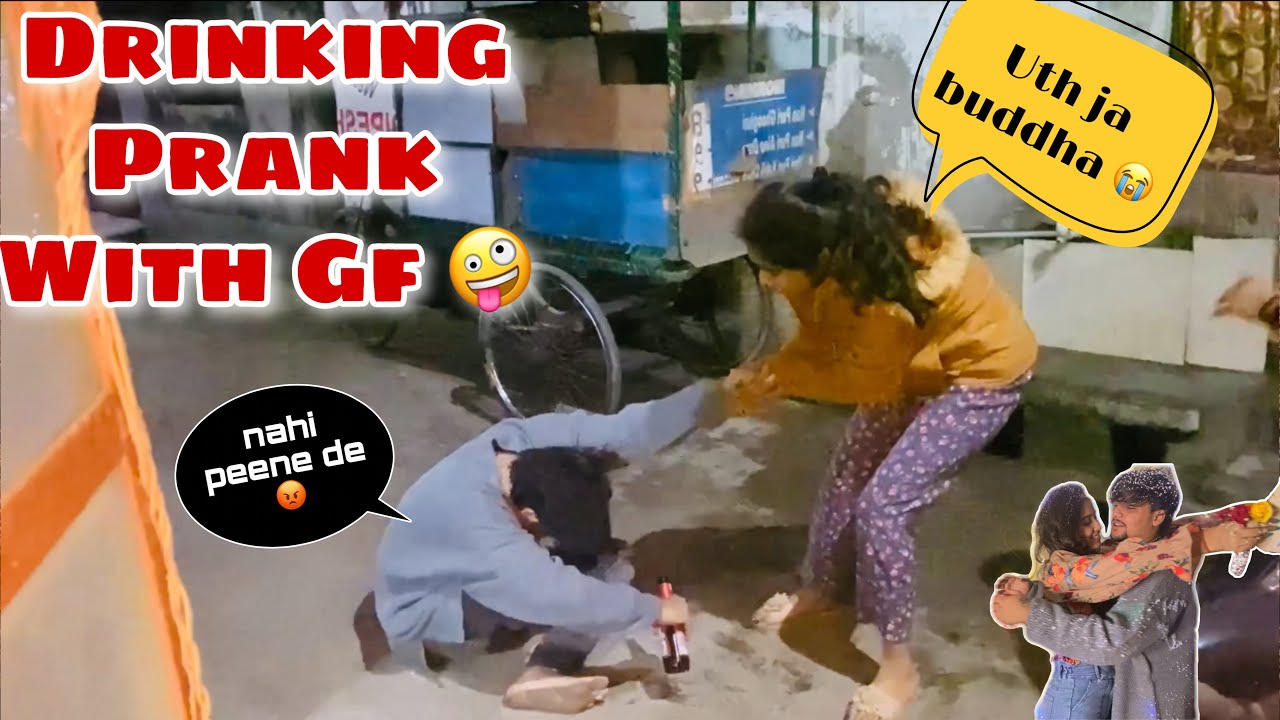 Drinking 🍻 Prank with gf | New year surprise for her || couple dance || vishu aly