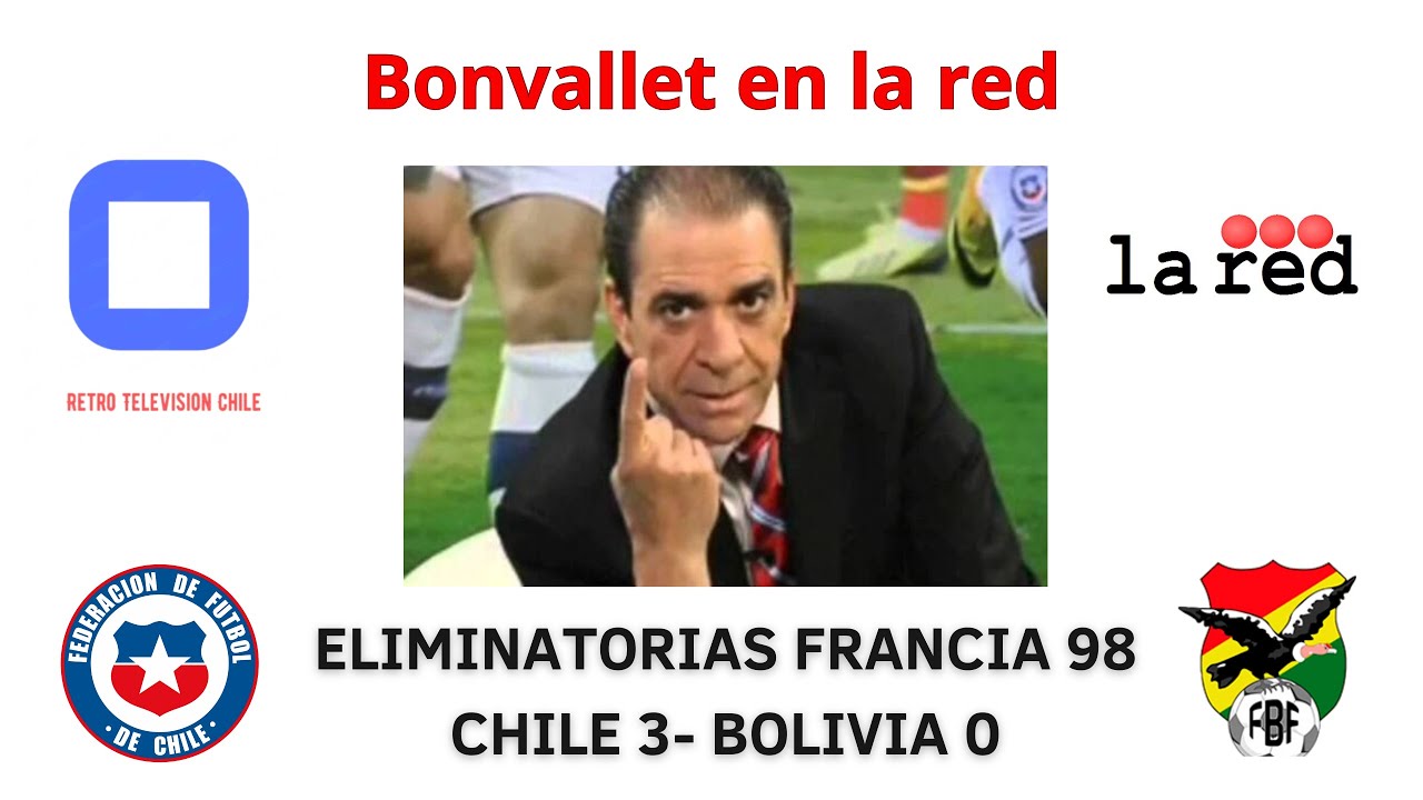 Bonvallet en la red, analisis chile 3 - bolivia 0 rumbo a francia 98