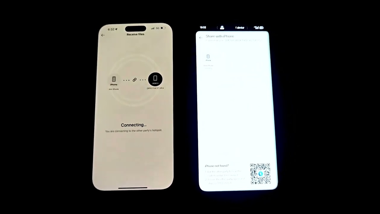 Transfer file from Android to iPhone using O+ Connect app demo