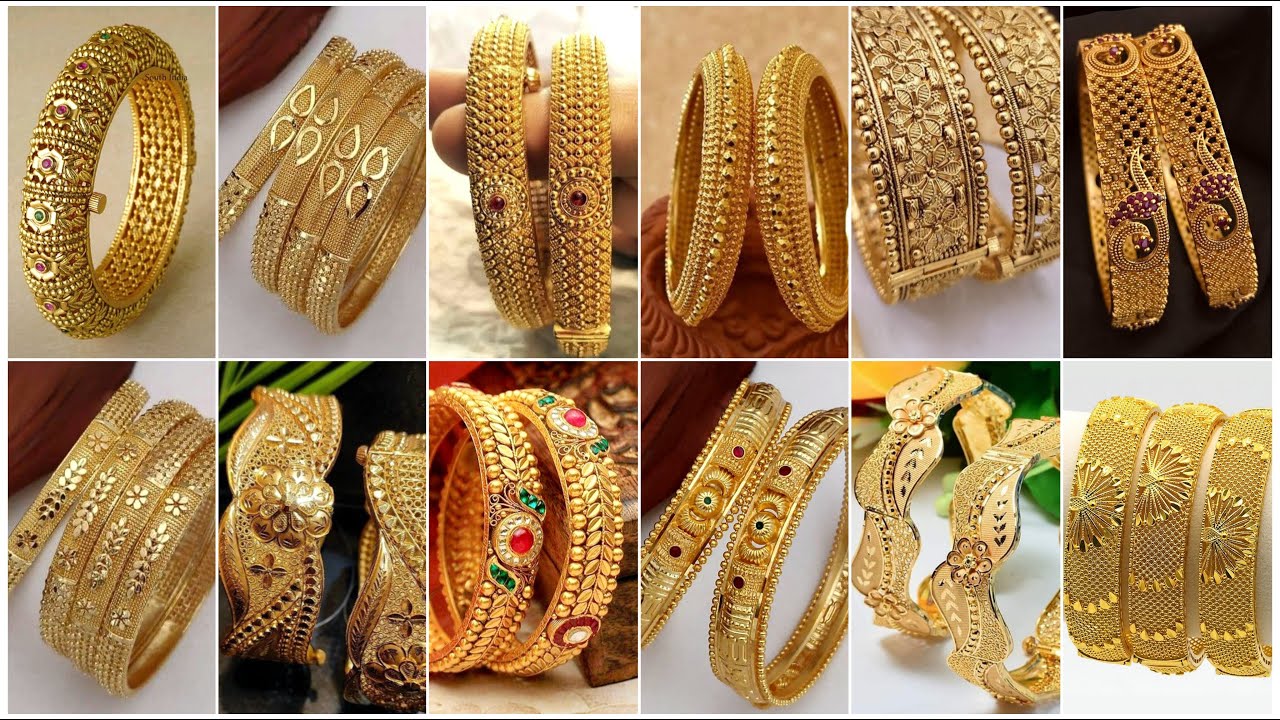 Gold Bangles Designs 2024 | Gold Bangles Designs for women | New Gold Bangles Design