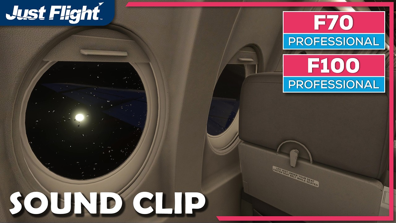 Звуковой фрагмент из MSFS для F70/F100 — Just Flight
