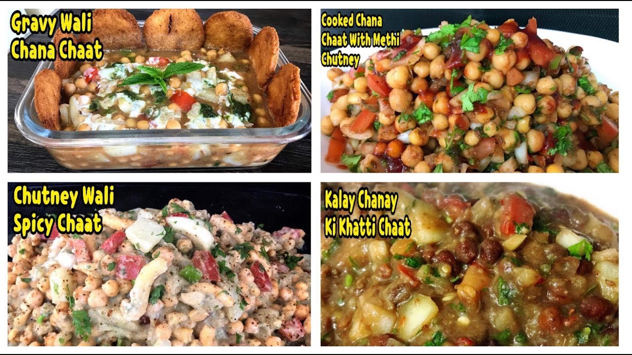 4 Different Chaat Recipe’s /Quick And Easy Ramazan Recipe By Yasmin Cooking