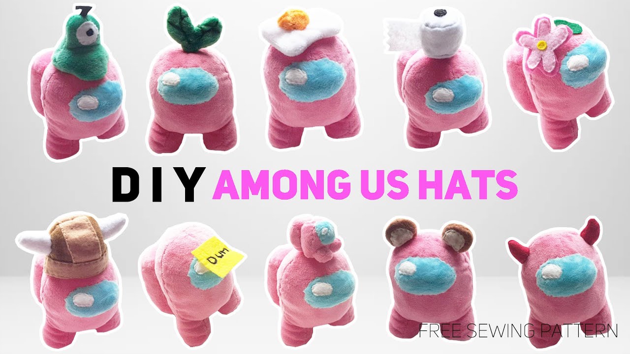 How to Make 10 Among Us Hats [Free Patterns]