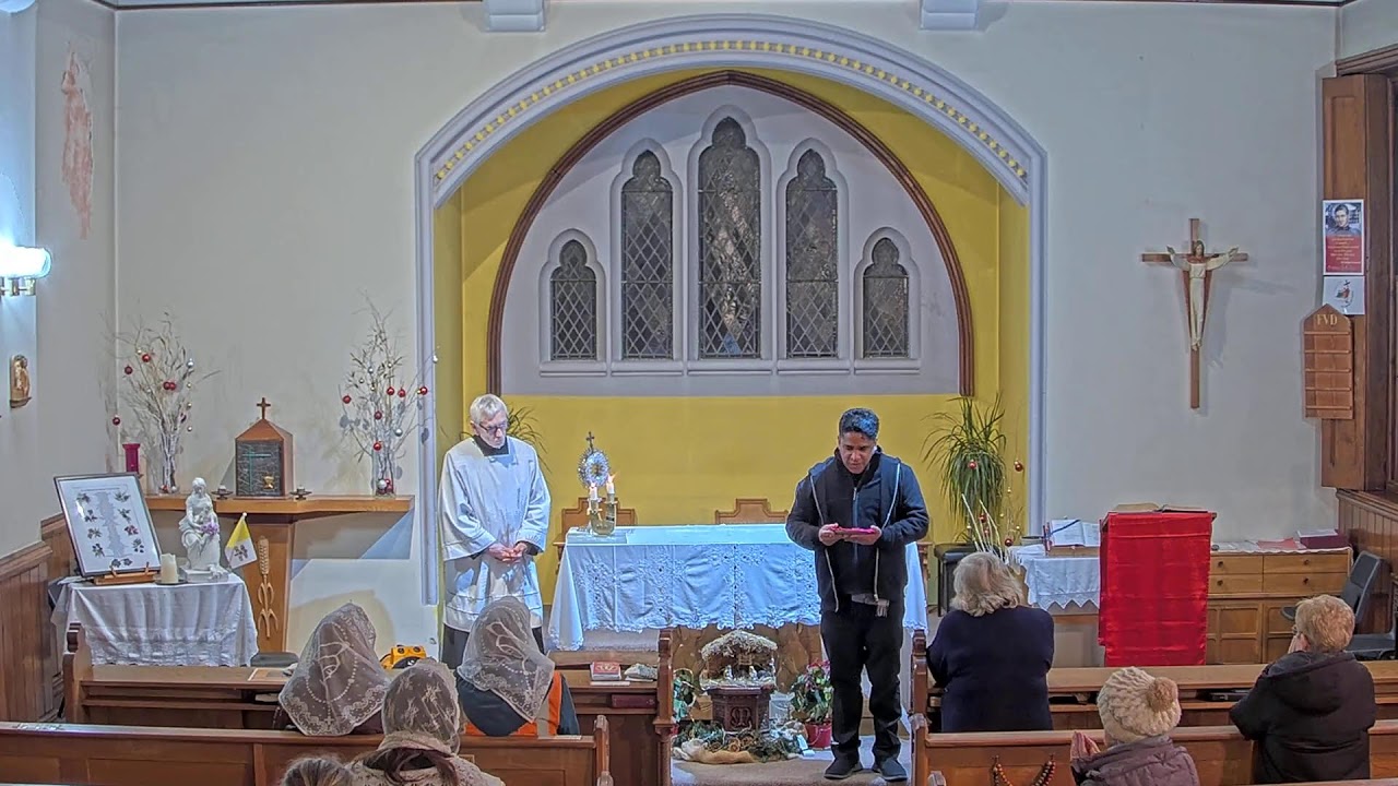 Tuesday 20.1.2026 7.00-8.00pm Adoration of the Blessed Sacrament