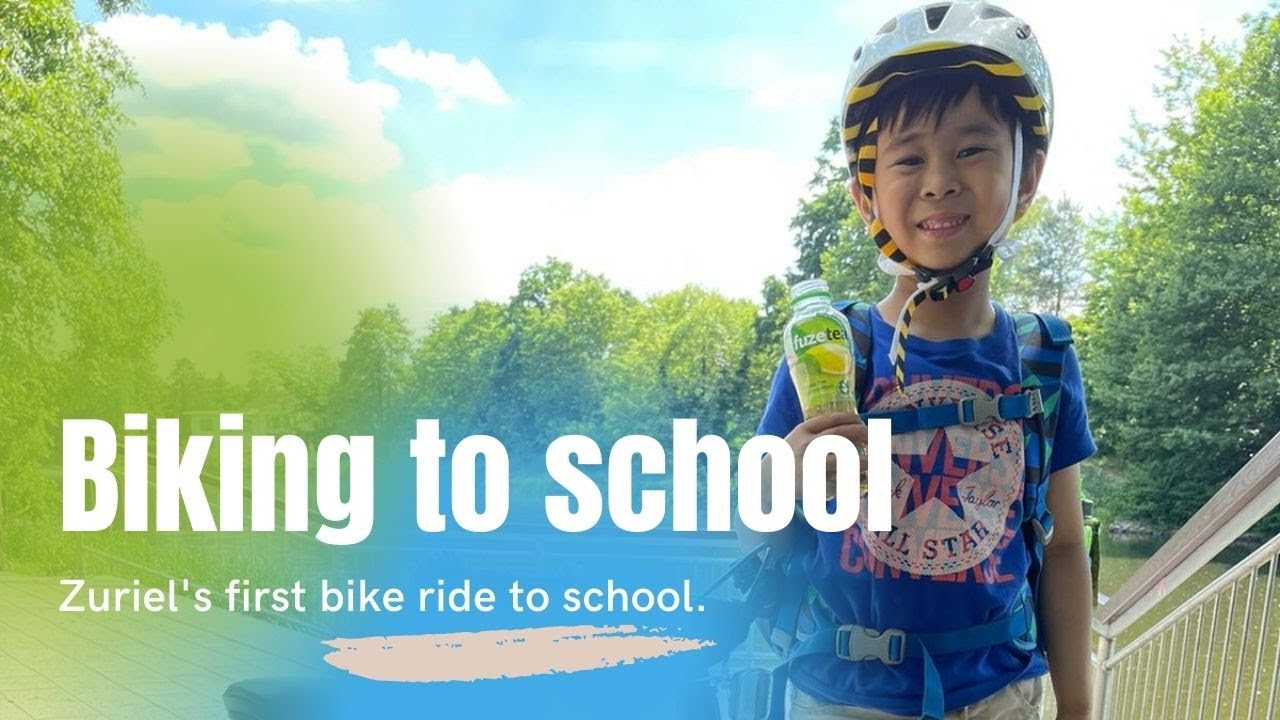 Biking to school | Zuriel&lsquo;s first bike commute to school.