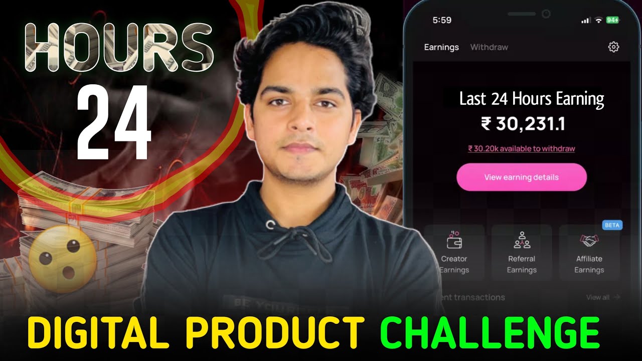 24-hours Digital Product Selling Challenge!! (Mind-blowing Results)😱😱