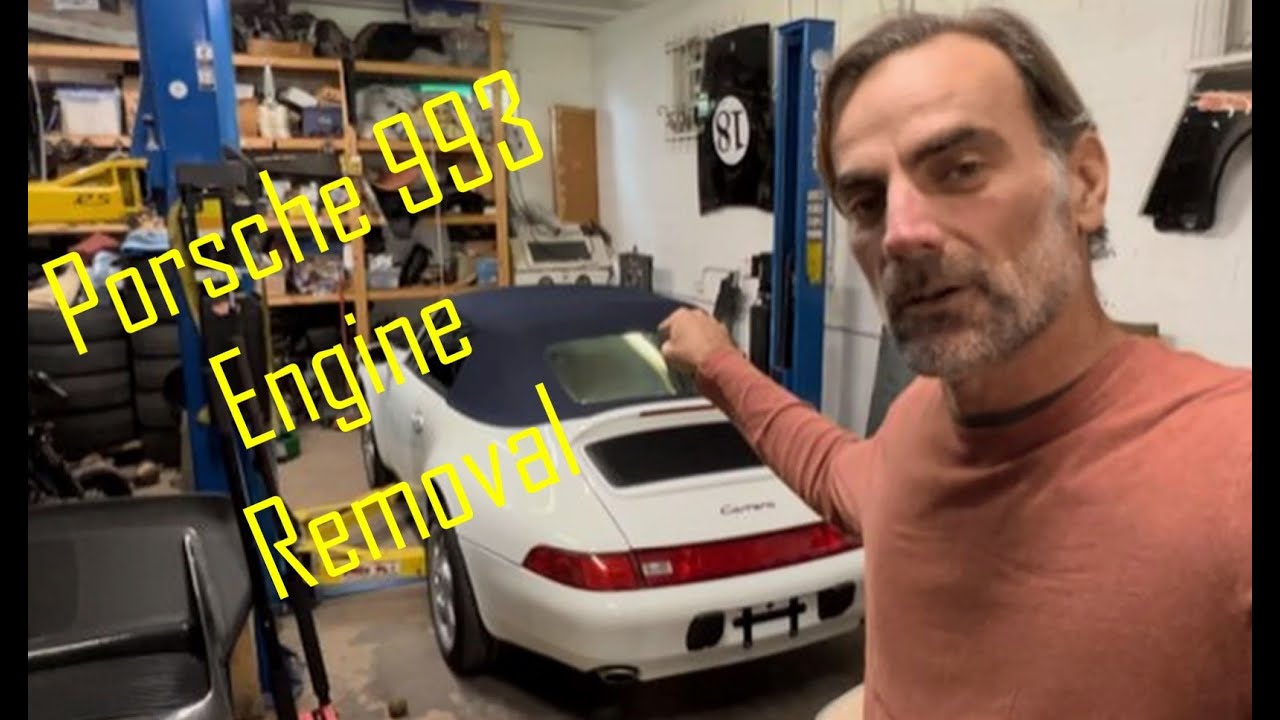 Снятие двигателя Porsche 993