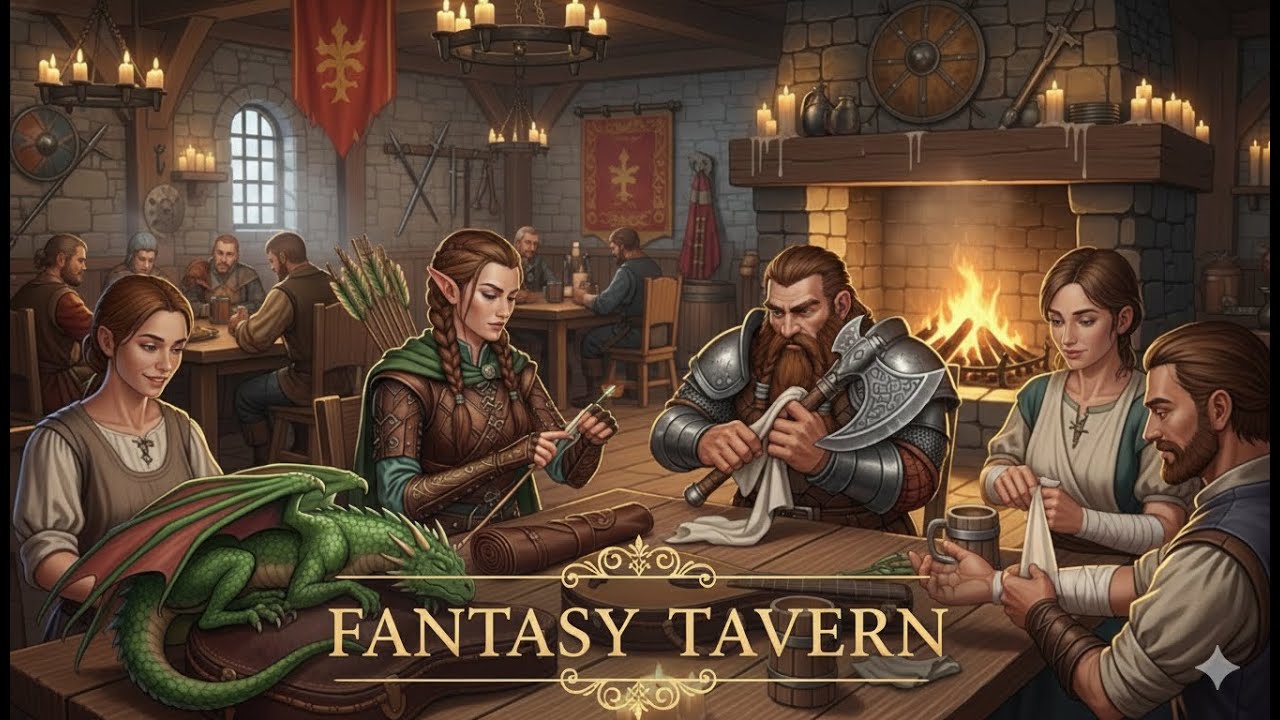 Heroes’ Dinner Table | Warm Fantasy Tavern Music