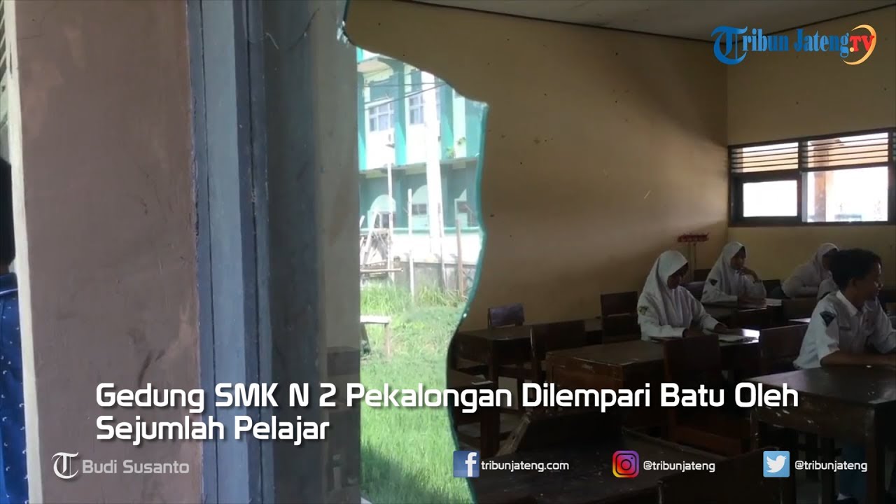 Gedung SMAN 2 Pekalongan Dilempari Batu, Jendela Pecah