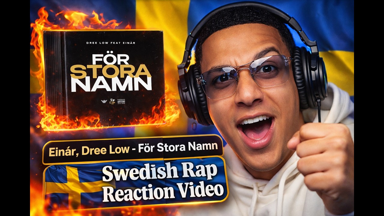 🔥 Ein&aacute;r, Dree low - F&ouml;r Stora Namn - Swedish Rap Reaction Video