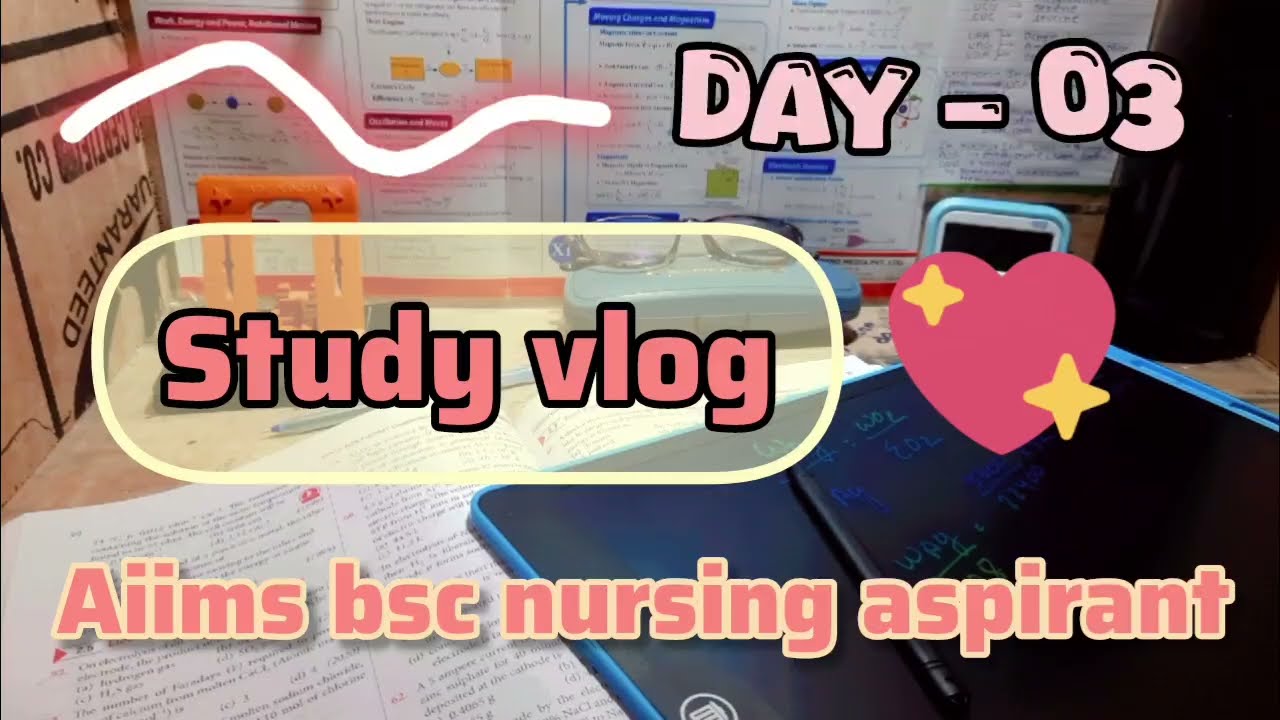 Day 3 Study Vlog | Not Perfect But Consistent ✨ | AIIMS BSc Nursing 📚✨