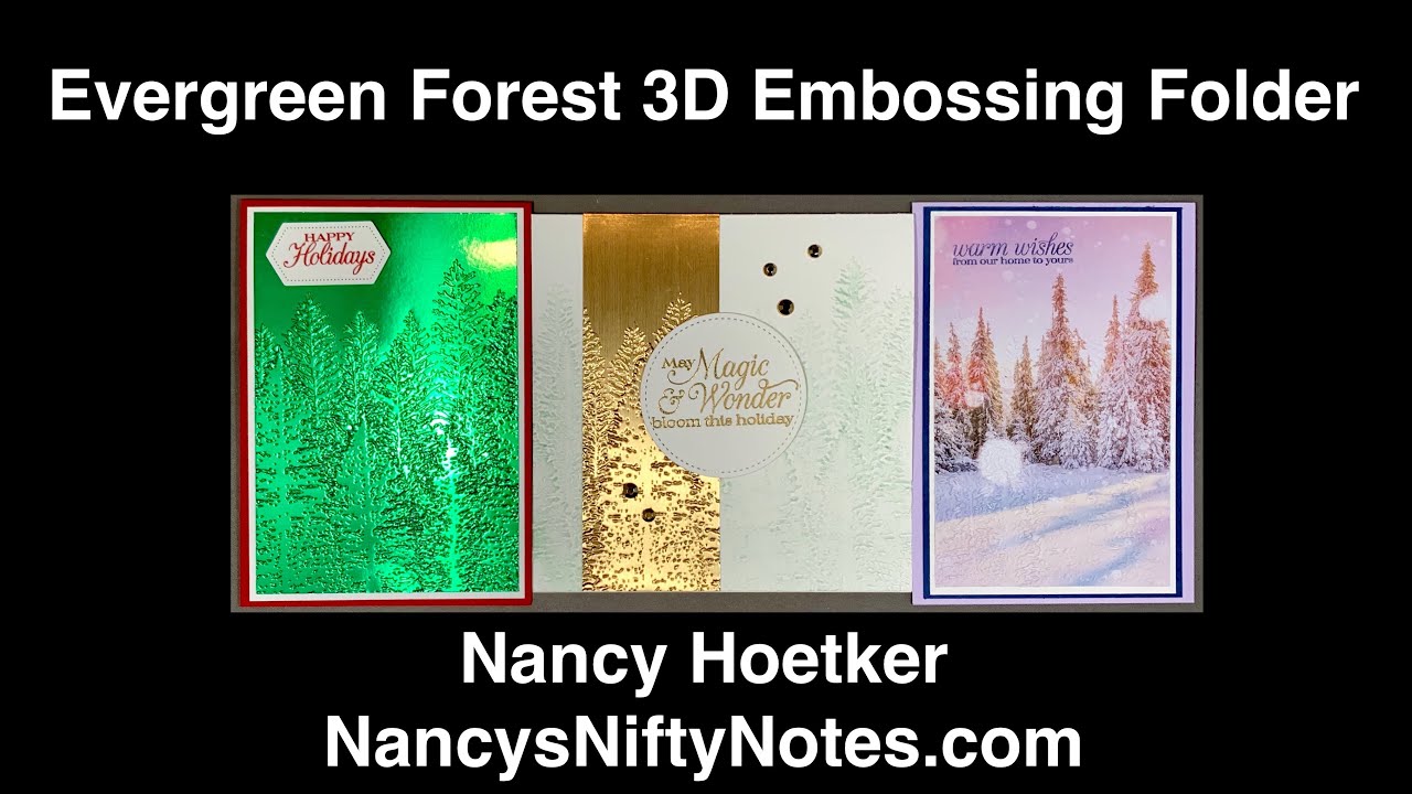 Evergreen Forest 3D Embossing Folder