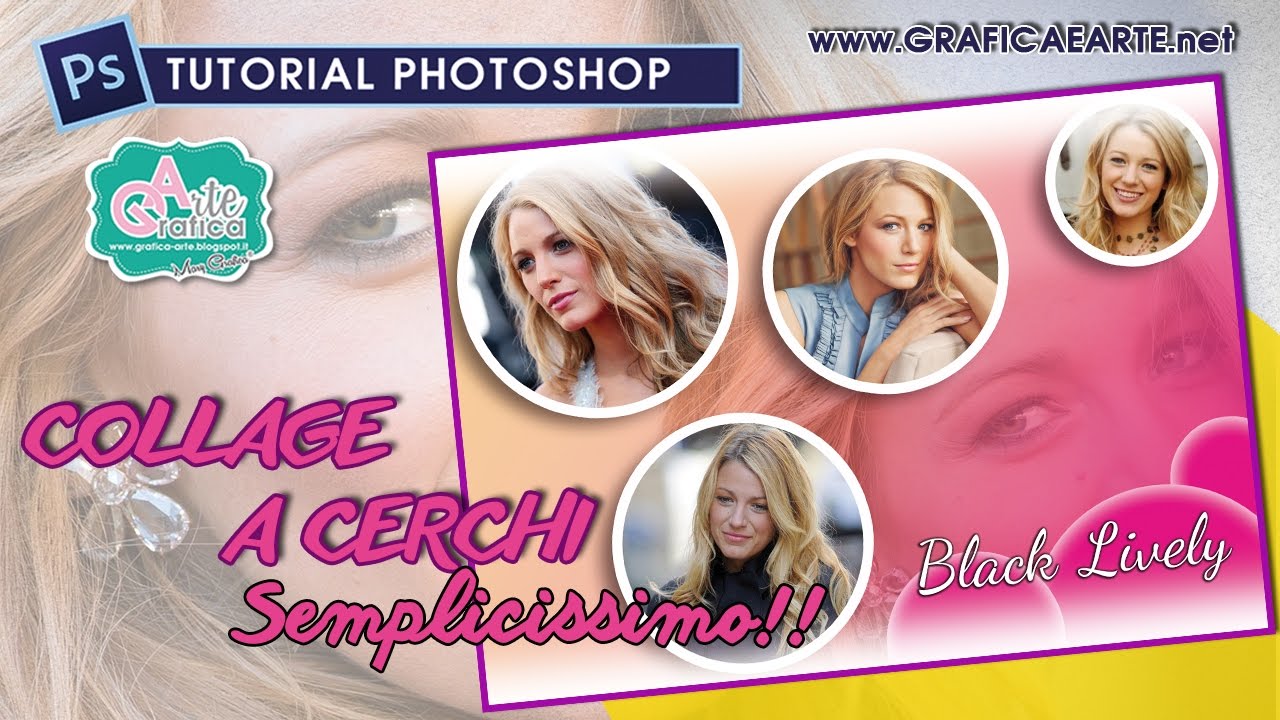COLLAGE A CERCHI - SEMPLICISSIMO - Tut. Photoshop 148