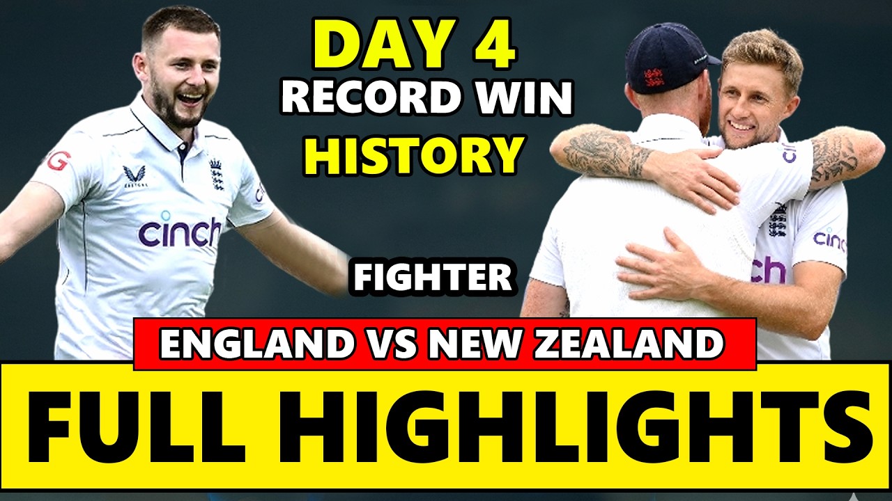England vs New Zealand 1st Test Match Day 4 Full Highlights 2026