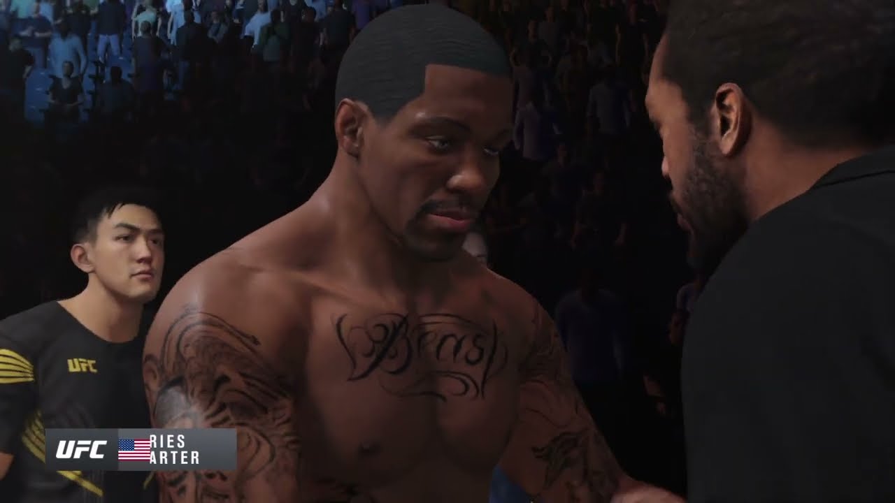 UFC 4 Aries Carter Shot at going home with 2 belts With he be double champ