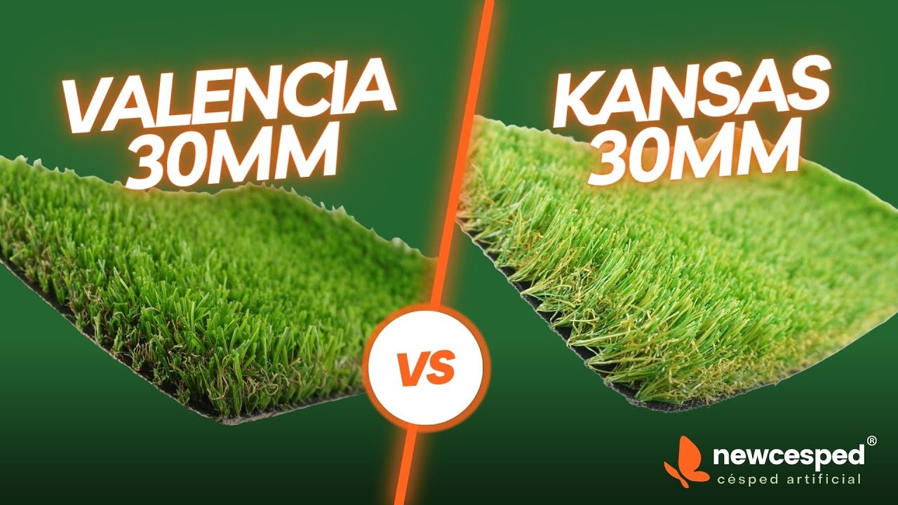 Césped Artificial de 30mm. Comparamos el Kansas Vs Valencia