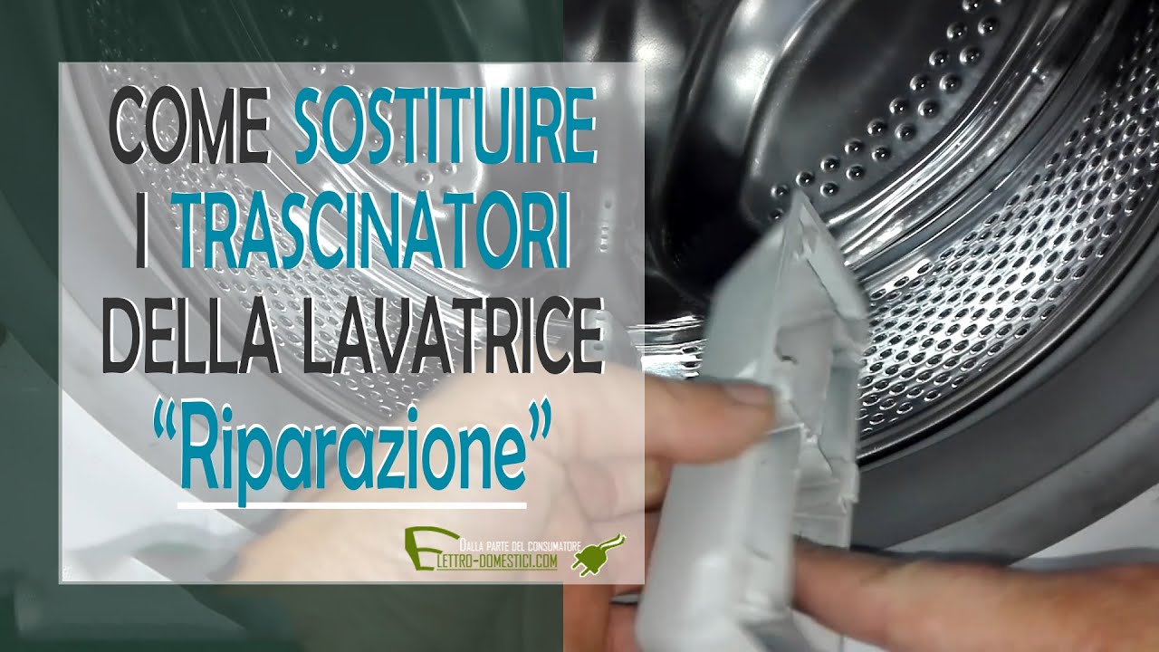 Sostituire i trascinatori asimmetrici del cestello della lavatrice.