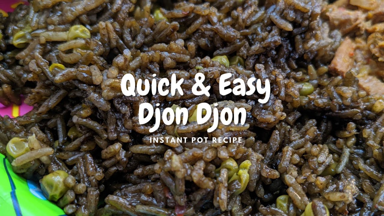 Quick & Easy Haitian Djon Djon (Mushroom) Rice | Instant pot