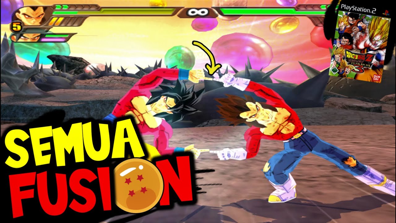 Слияние всех персонажей DragonBall Z - Budokai Tenkaichi 3 PS2