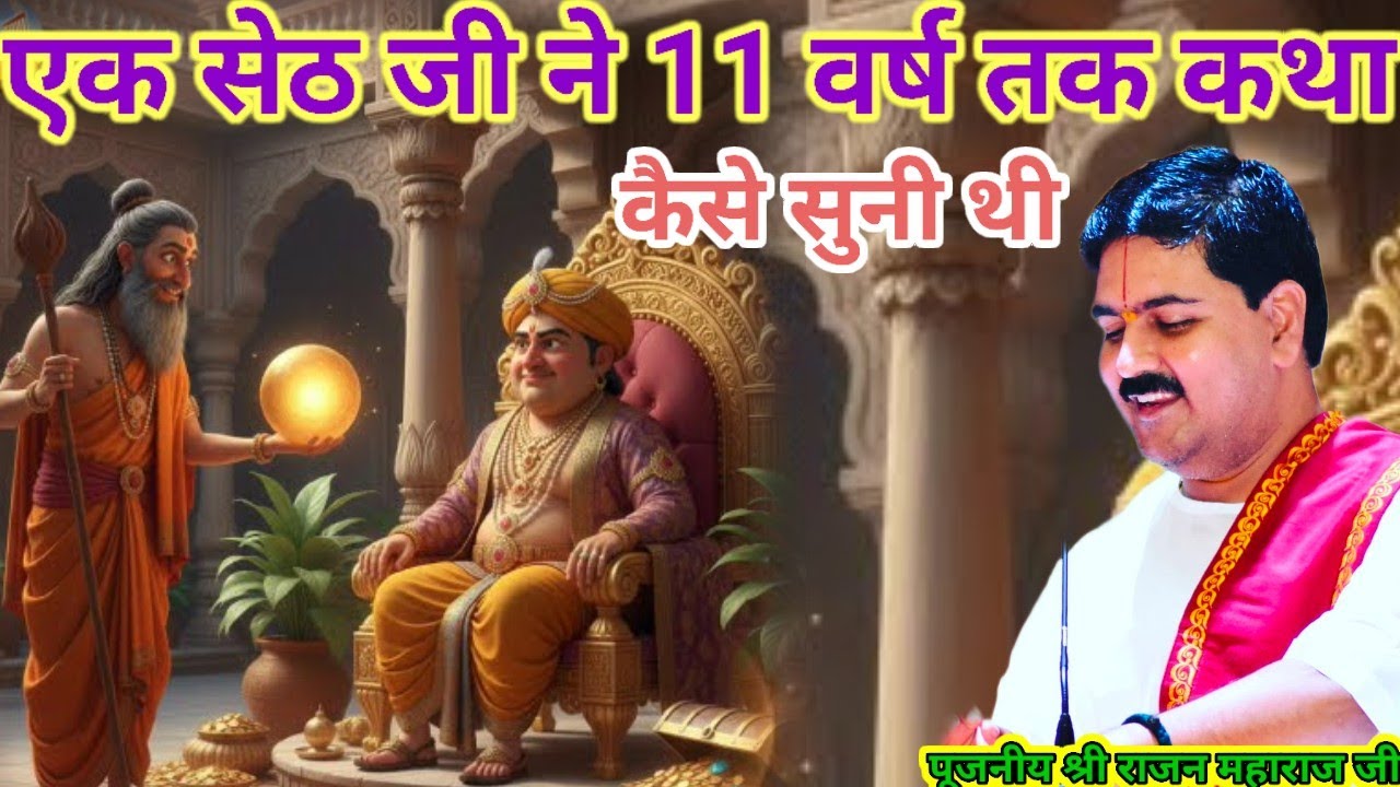 एक सेठ जी ने 11 वर्ष तक कथा कैसे सुनी थी पूजनीय श्री राजन महाराज जी श्री राम कथा