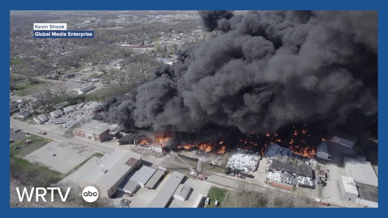 DRONE VIDEO | Richmond Industrial Fire