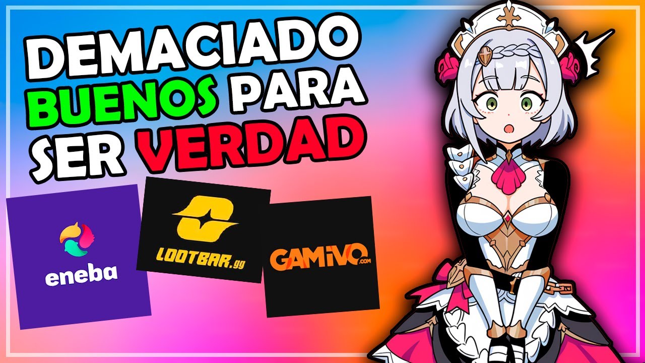 LA VERDAD DE LAS PAGINAS DE RECARGAS PARA GENSHIN IMPACT