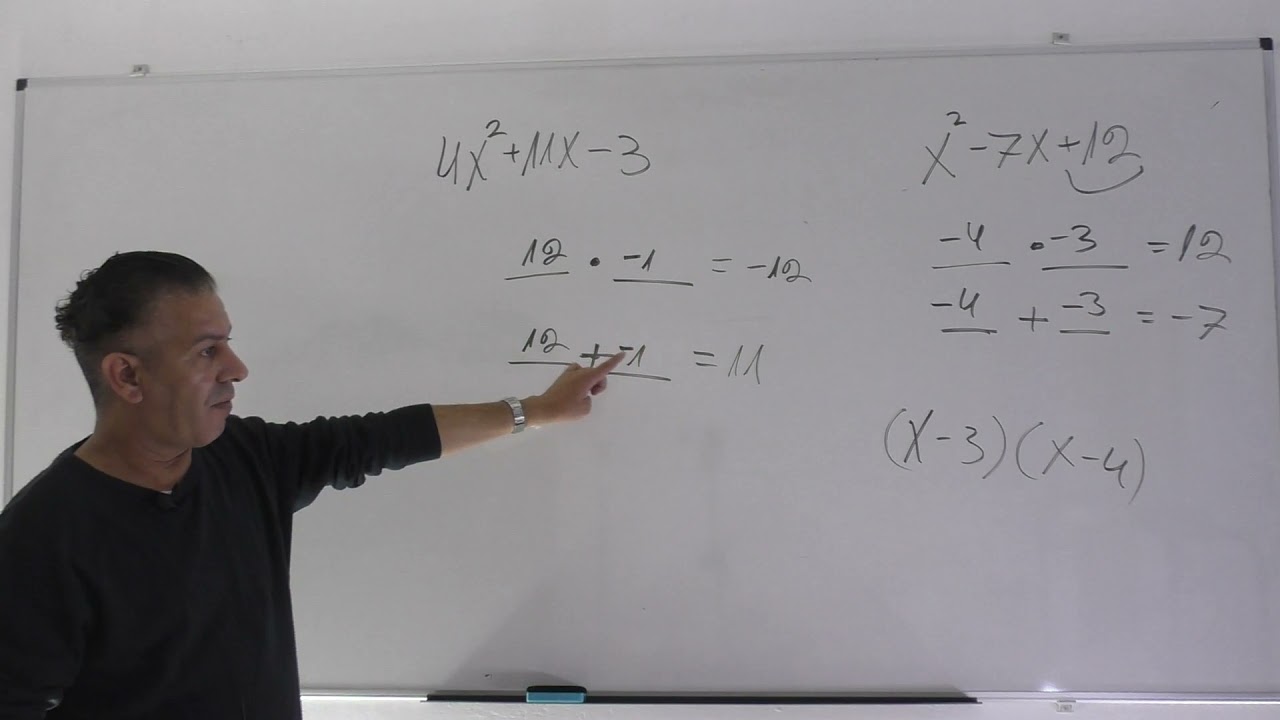 איך לפרק  טרינום ארוך ( טרינום שהמקדם של X בריבוע שונה מ-1)