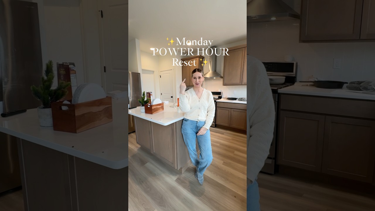 Понедельник: POWER HOUR Home Reset, который действует всю неделю! #homereset #powerhourclean