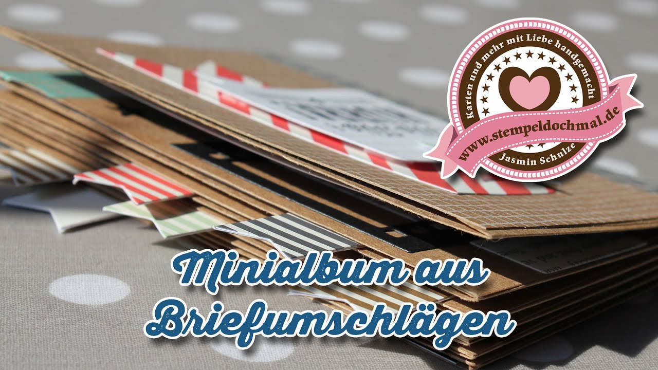 Tutorial: Minialbum aus Briefumschlägen und Material von Stampin' Up!