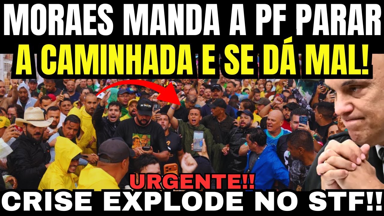 CAMINHONEIROS EXPULSAM A PF DA CAMINHADA! FORAM TENTAR CANCELAR A MANIFESTAÇÃO E SE DERAM MAL!