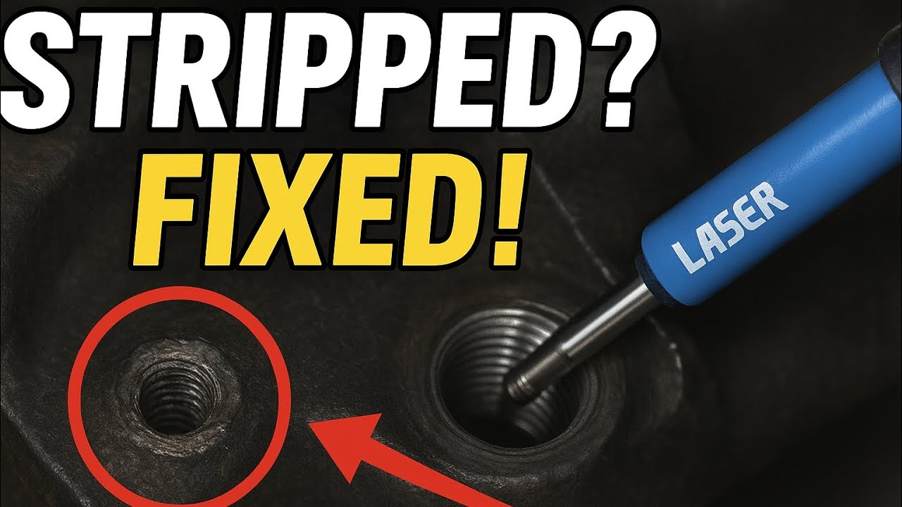 Stripped Caliper Mount Threads? Watch This Easy Fix (Laser 5037 Kit in Action!)
