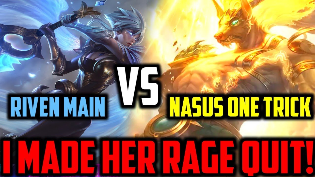 Wild Rift | 1000+ Hours Nasus Main DESTROYS Riven Main Baron Lane (I MADE RIVEN RAGEQUIT!!)
