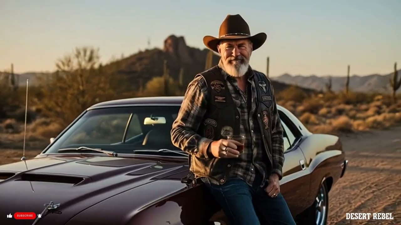 Outlaw rock playlist featuring dirty guitars and raw rebel energy | Desert Rebel