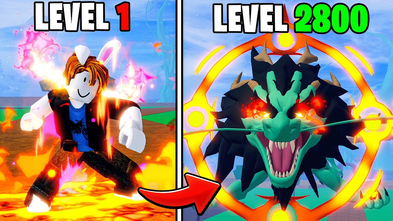 Bloxfruits: от новичка до максимального уровня в роли дракона в одном видео!