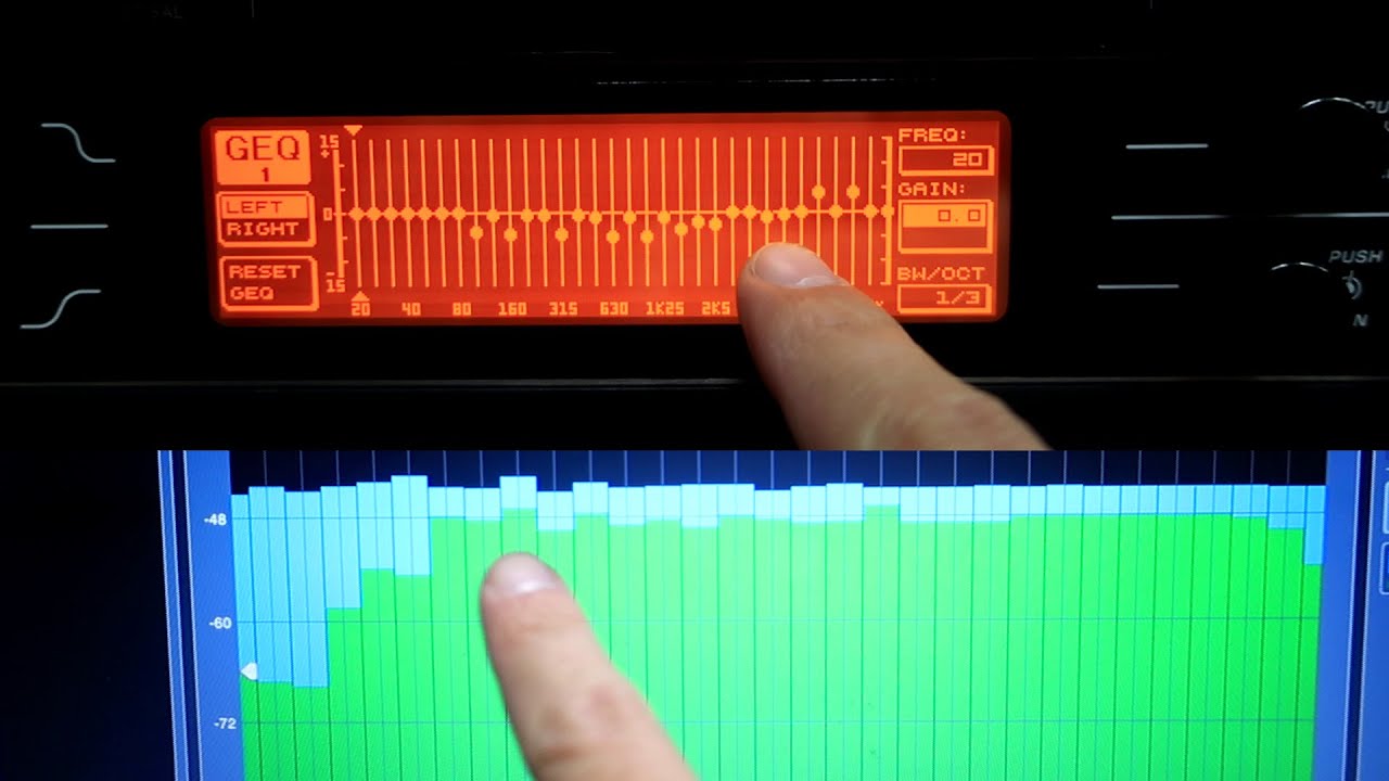 SMAART - 73. ECUALIZACIÓN DE SALA CON EL EQ GRÁFICO DEL BEHRINGER ULTRACURVE y MEDICIÓN CON EL RTA