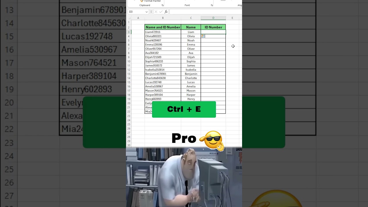 Separate Numbers & Text in Excel! 🤯 ✅ #ExcelTips