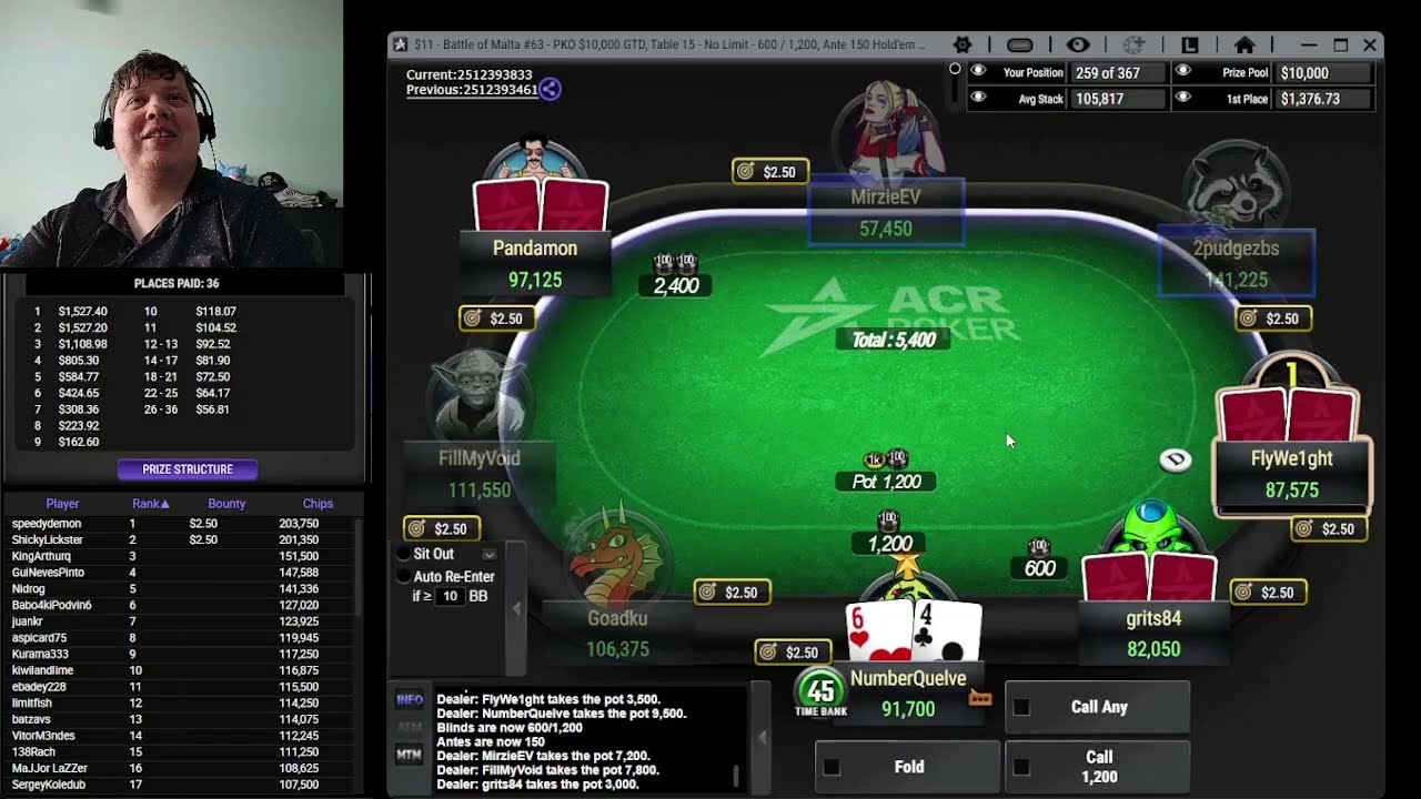 (July 26, 2025) $11 Battle of Malta #63 (ACR Poker)