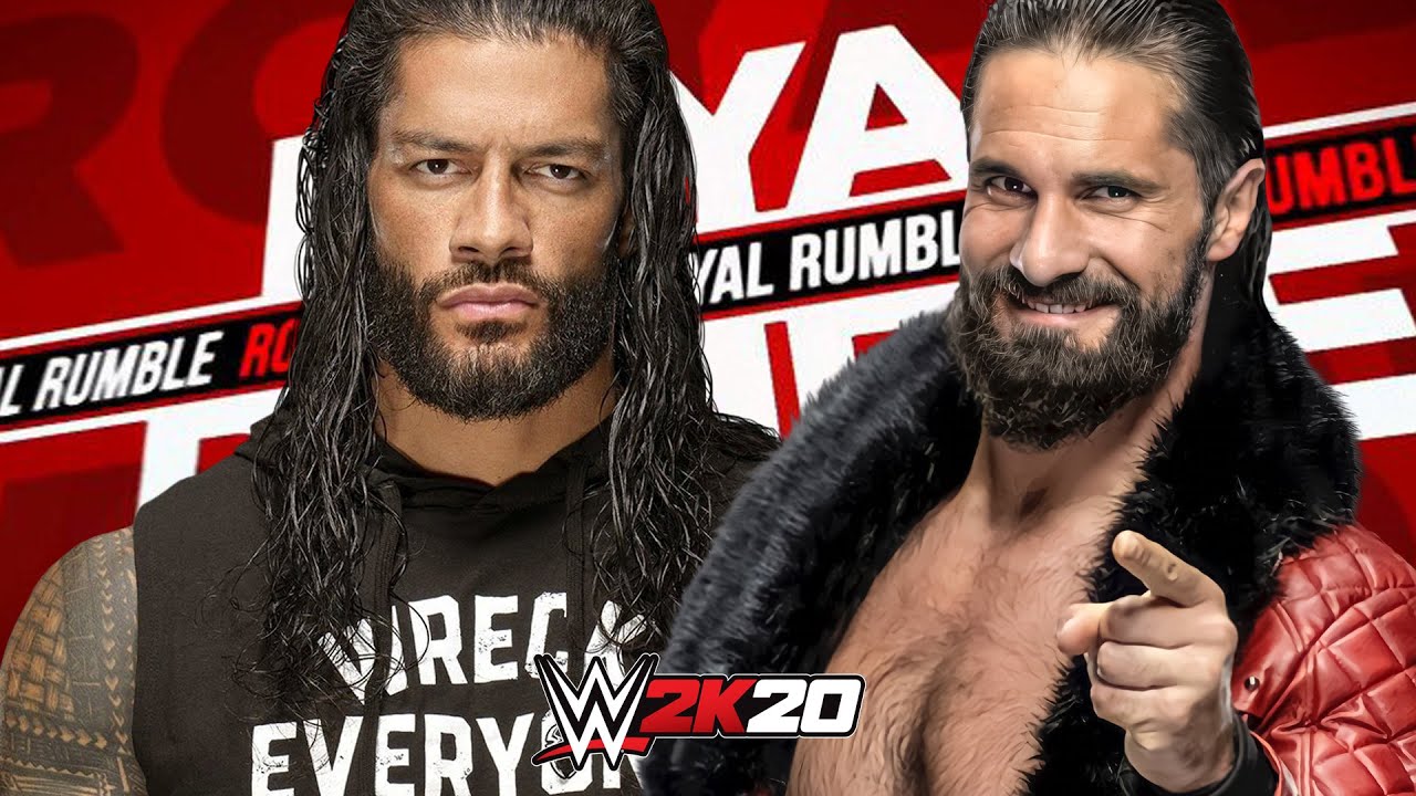 SETH ROLLINS vs ROMAN REIGNS ROYAL RUMBLE WWE 2K20