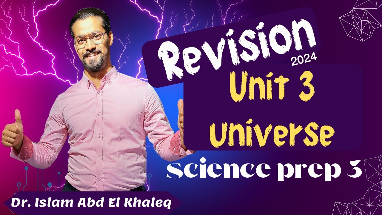 revision on unit 3 science  prep 3 Universe and solar system 2024