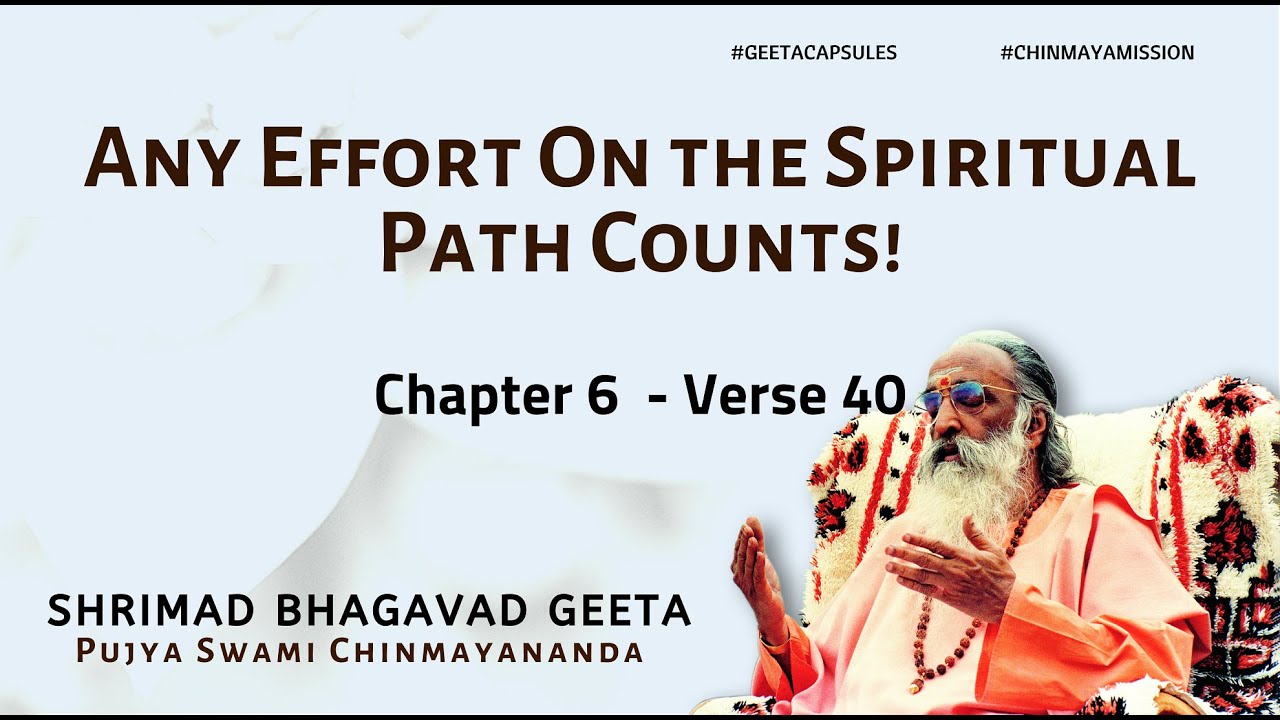Bhagavad Geeta - Any Effort On the Spiritual Path Counts! (Chapter 6 Verse 40) | #GeetaCapsules