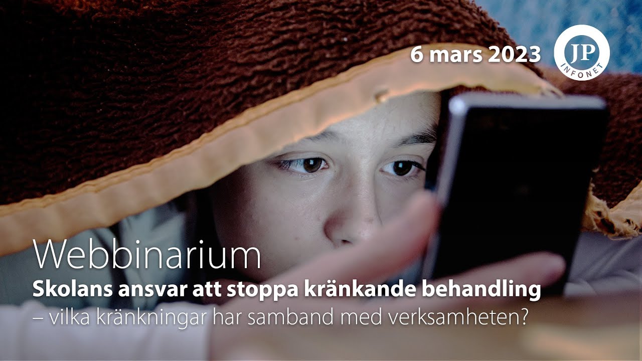 JP Infonet | Webbinarium: Skolans ansvar att stoppa kränkande behandling