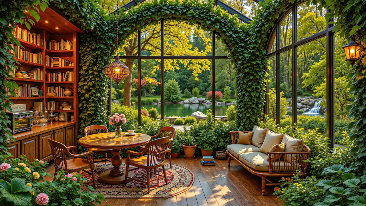Forest Book Café Jazz🌿Relaxing Jazz Music that Helps Your Mind Slow Down, Work, Study