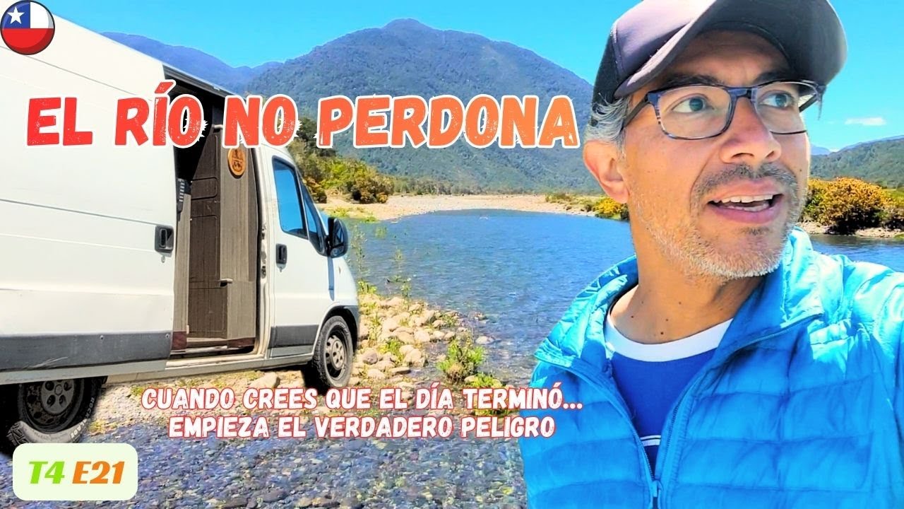 El río SUBIÓ sin avisar 🌊🚐 | Estuve a punto de perderlo TODO en Río Puelo