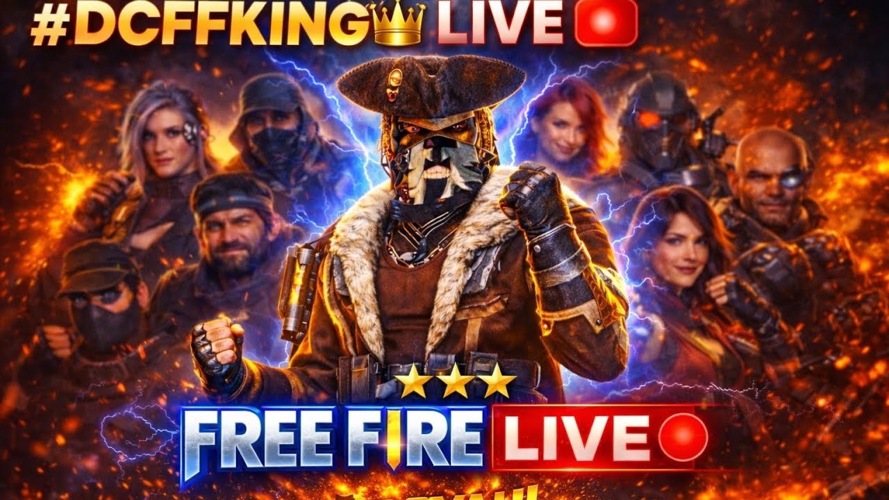 DCFF KING 👑 IS LIVE🔴||200 SUBS TARGET TODAY 🔴 FREE FIRE LIVE | 1VS4 CUSTOMS | DCFFKING
